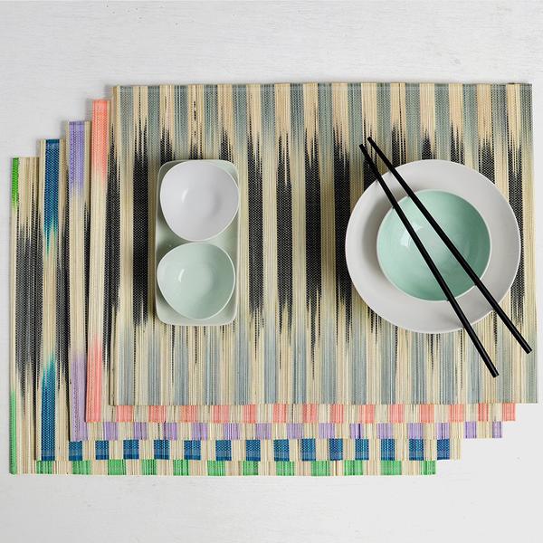 Nom-Living-Split-Bamboo-Placemat-Stripe-Collection