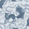 Curtain fabric Upholstery fabric Blue curtain fabric Cocoon Home Aesop
