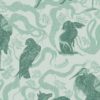 Curtain fabric Upholstery fabric Green curtain fabric Cocoon Home Aesop