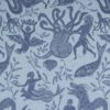 Curtain Fabric Upholstery Fabric Blue curtain fabric Cocoon Home Hydra
