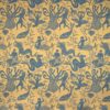 Curtain Fabric Upholstery Fabric Mustard Blue curtain fabric Cocoon Home Hydra