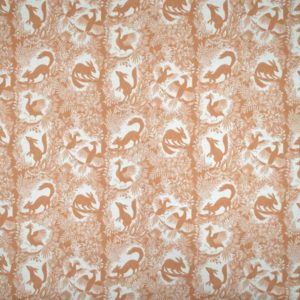 Curtain fabric Upholstery fabric Orange curtain fabric Cocoon Home árbol del Paraíso