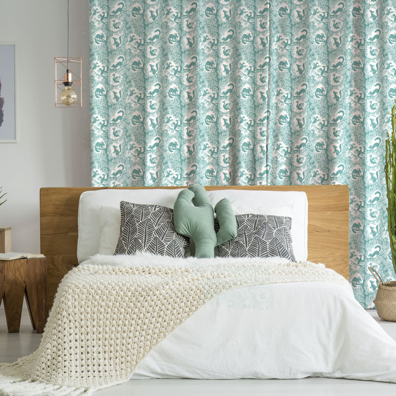 Curtain Fabric, Cocoon Home, Green Curtain Fabric, Upholstery Fabric, Green Upholstery Fabric